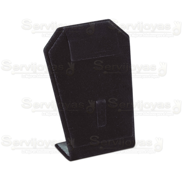 Exhibidor Velour Negro para Juego: Aretes y Cadena con Dije Medidas: 8.5x4.7x8.7cm 4900