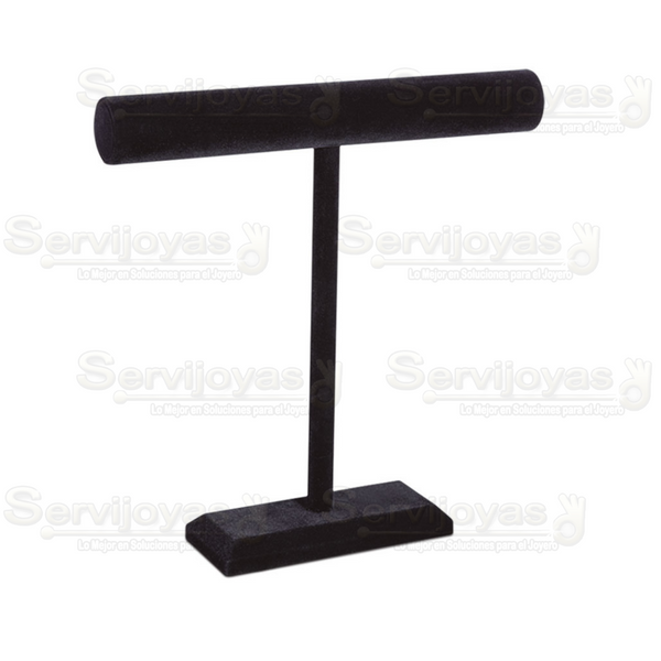 Exhibidor Velour Negro Tubo para Cadenas Medidas: 30x7x30cm 4907