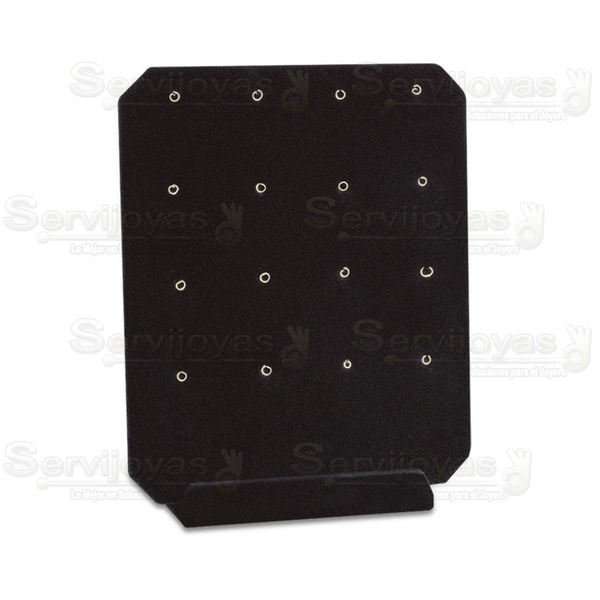 Exhibidor Velour Negro para 16 Dijes Grandes Medidas: 22x7x28cm 5001