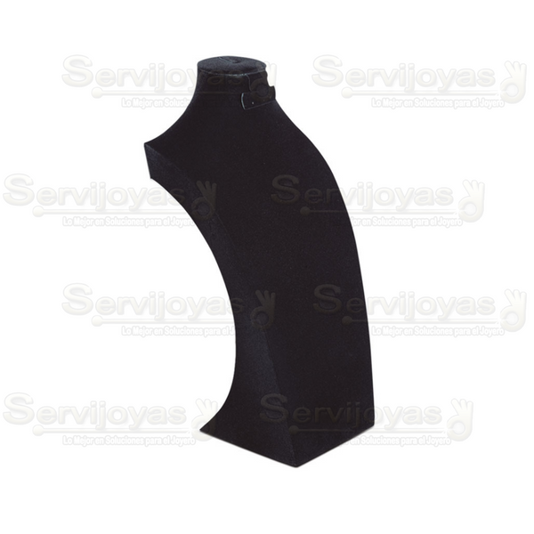 Exhibidor Velour Negro Cuello Grande Fashion para Aretes y Anillo Medidas: 21.5x13.5x41cm 5006