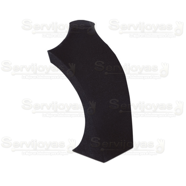 Exhibidor Velour Negro Cuello Fashion Chico Medidas: 17.5x10.5x27cm 5003