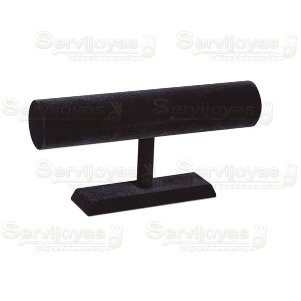 Exhibidor Velour Negro Barra para Pulseras Medidas: 25x5x12cm 4903