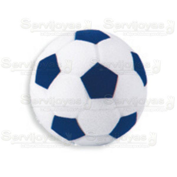 Balón Blanco con Azul Medidas: 4.8x4.8x4.5cm 3009