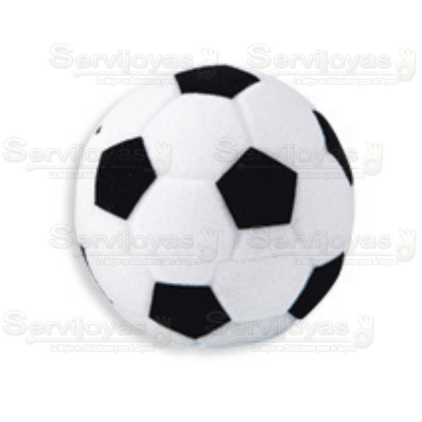 Balón Blanco con Negro Medidas: 4.8x4.8x4.5cm3012