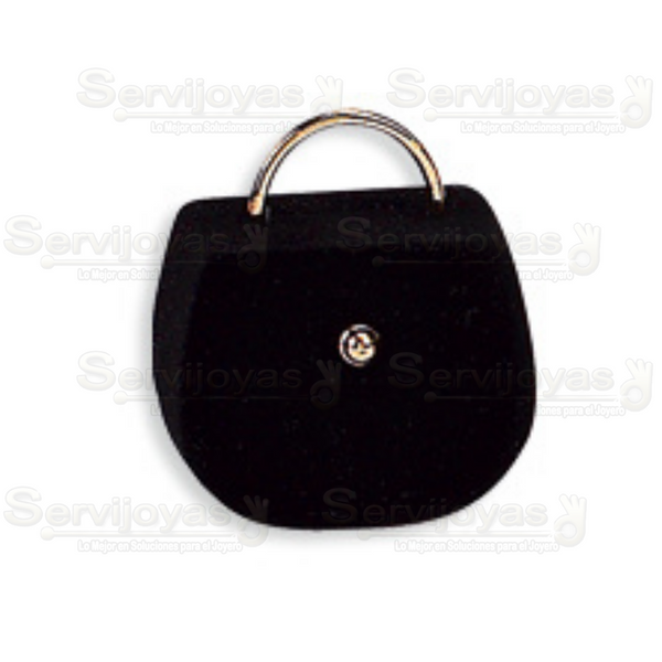 Bolsa Redonda Negra Medidas: 5x3x5.5cm 3015