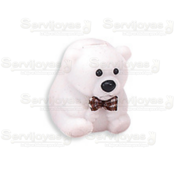 Oso Normal Blanco Medidas: 4.5x4x6cm 3039