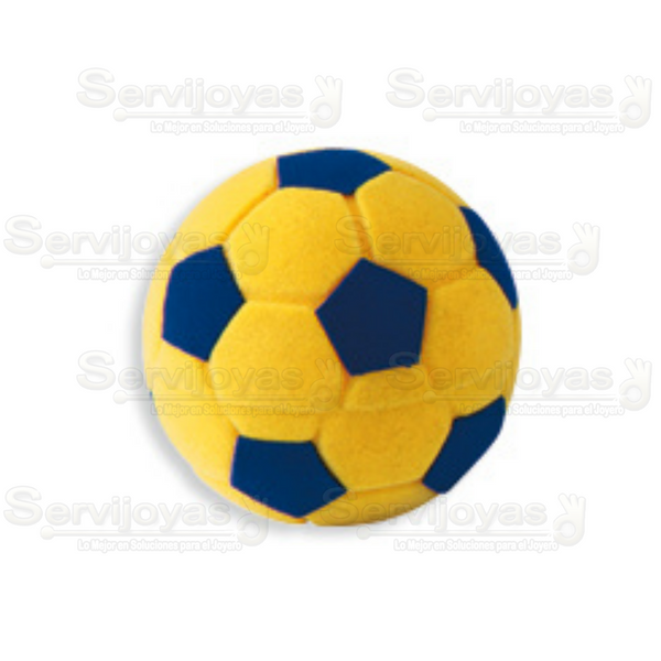 Balón Amarillo con Azul Medidas: 4.8x4.8x4.5cm 3011