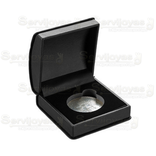 Estuche Platino para Onza Medidas:8.6x8.5x4.3cm 4593.BK