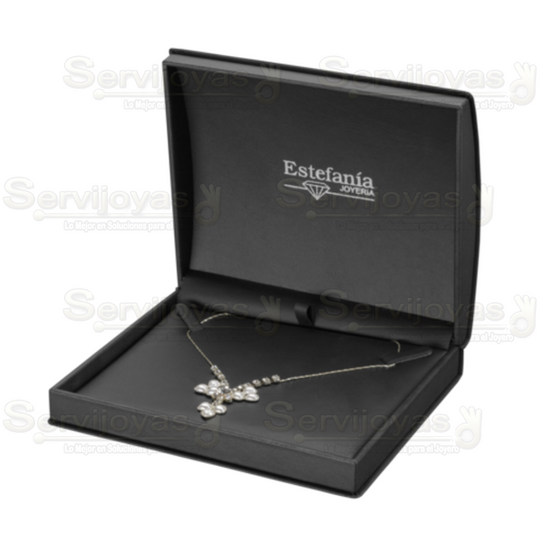 Estuche Platino Gargantilla Medidas: 17.1x14.6x5cm 4588.BK
