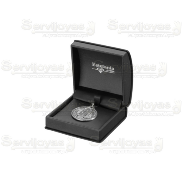Estuche Platino Dije Mediano Medidas: 8.6x8.5x4.3cm 4586.BK