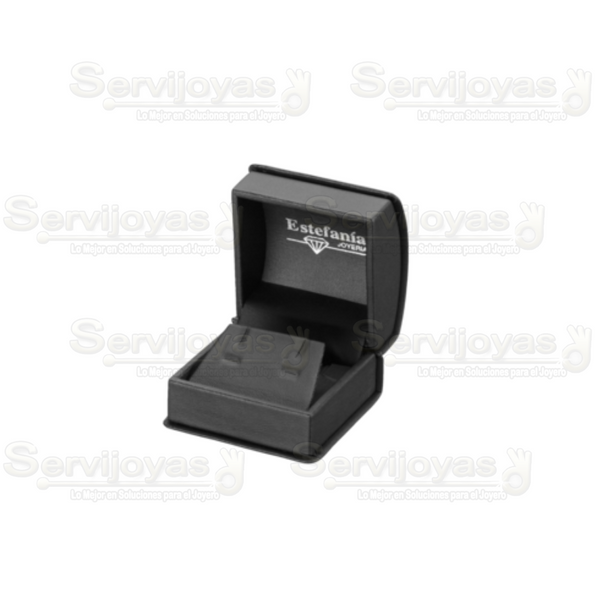 Estuche Platino Arete Chico Medidas: 6.9x6.7x4.8cm 4582.BK