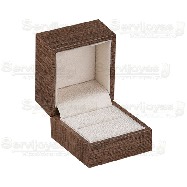 Estuche Madera Siena para Anillo Medidas: 6.5x6x5cm 4441