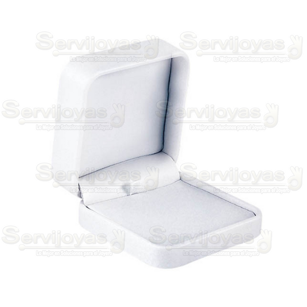 Estuche Universal Imitación Piel Blanco Medidas: 9x9x4.3cm 4011