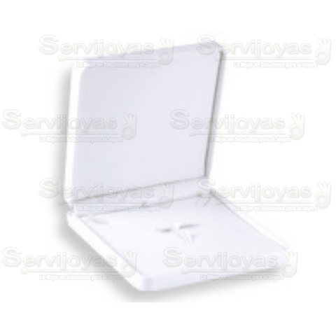Estuche Paracollar Con Aretes Y Anillo Blanco 4016