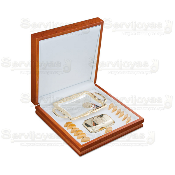 Estuche Madera Arras Medidas: 17.5x17.5x5.2cm 4617