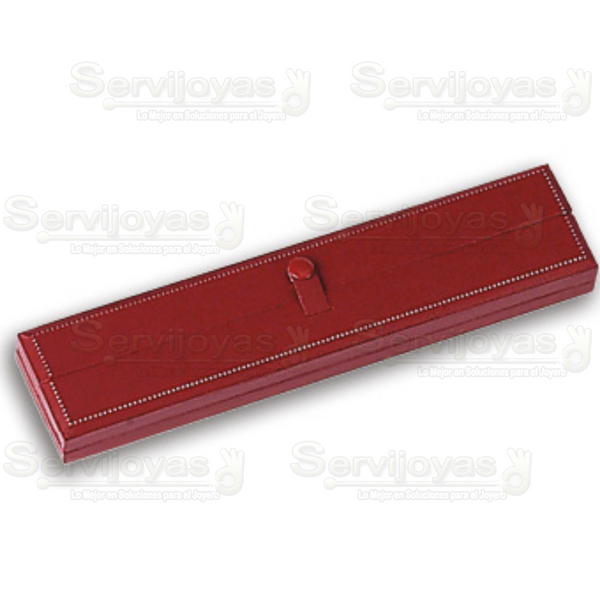 Estuche Carte Rojo Pulsera Dos Puertas Medidas: 21.8x5.3x2.5cm 3822.RD