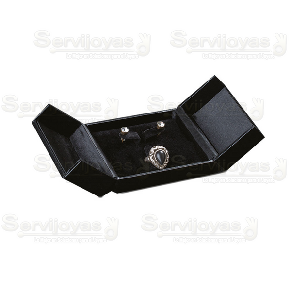 Estuche Carte Negro para Juego Grande 2 Puertas Medidas: 9x7.7x3.9cm 3809.BK