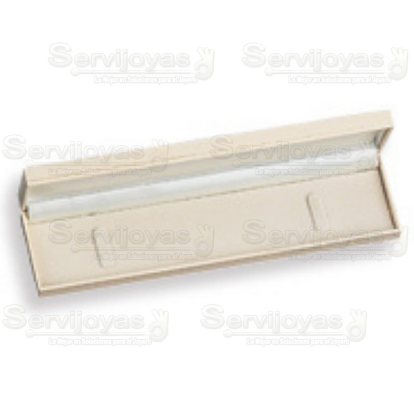 Estuche Delux Carte Pulsera Marfil Medidas: 21.8x 5.6x2.5cm 3811.DX