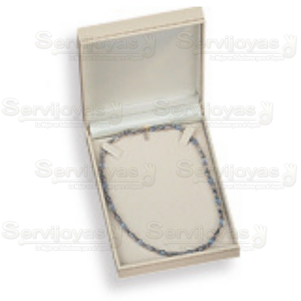 Estuche Delux Carte Gargantilla Marfil Medidas: 11.1x15.9x3.5cm 3812.DX
