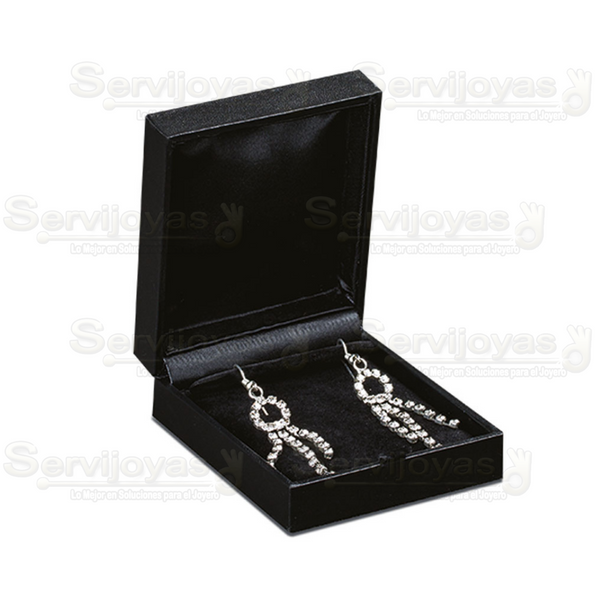 Estuche Carte Arete Mediano Negro Medidas: 8x7x3cm 3805.BK