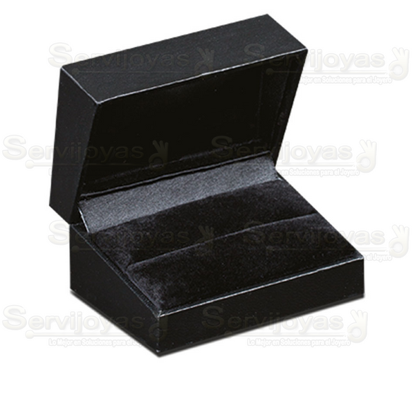 Estuche Carte Negro Argollas Medidas: 7.5x5.1x3.7cm 3804.BK