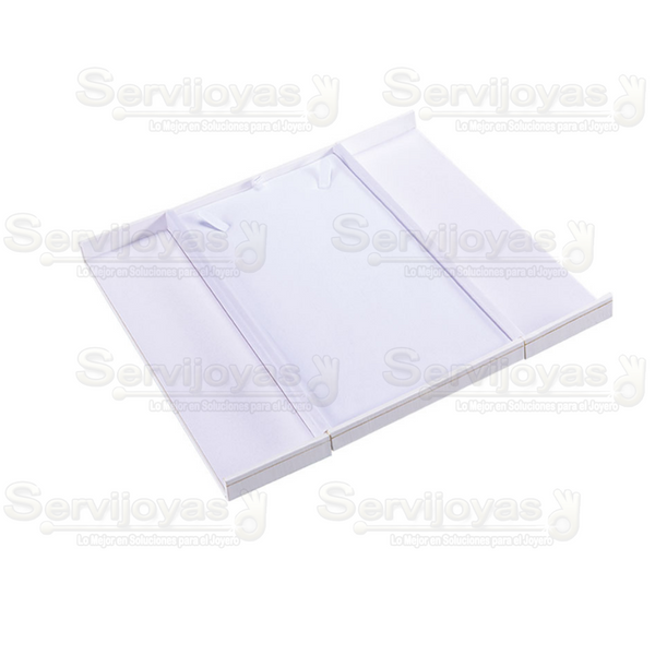 Estuche Carte Delux Marfil Collar Dos Puertas Medidas: 19.5x19.5x4cm 3824.DX