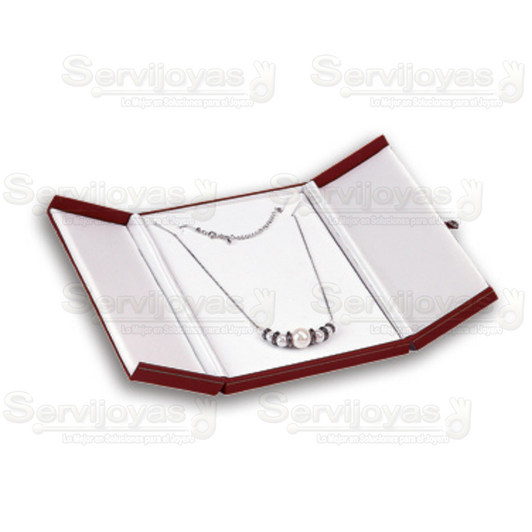Estuche Carte Rojo Cadena Con Dije Dos Puertas Medidas: 9x7.7x3.9cm 3808.RD