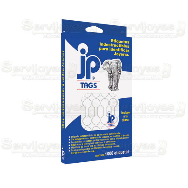 1,000 Etiqueta Tyvek Redonda Blanca 34x12mm 4727