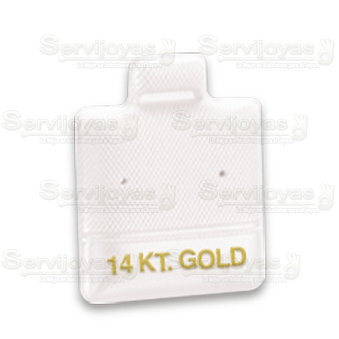 Blister Para Broquel Premium "14Kt Gold" paq c/108 pzs 3301