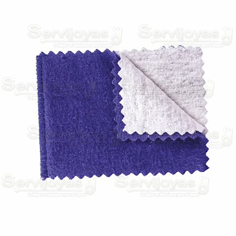 Franela Azul Para Limpiar Joyeria Mini 2630