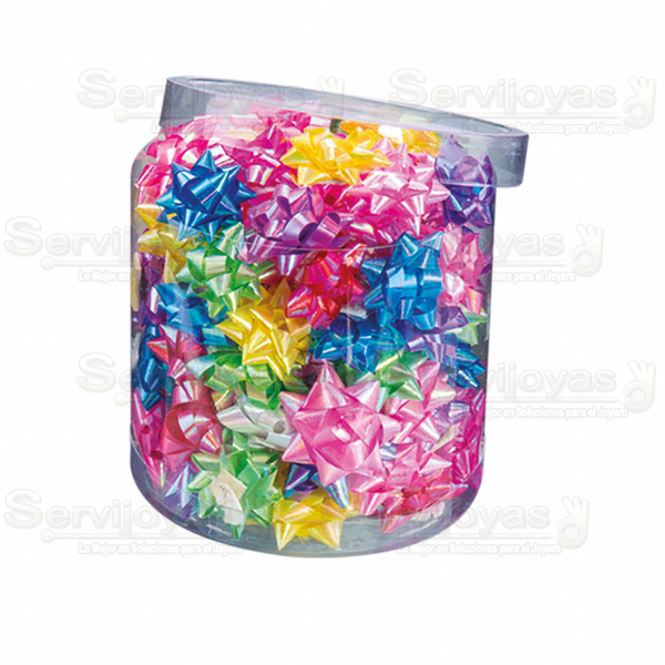 Moño Mini Tornasol 2.5cms (100 pzs) 2871