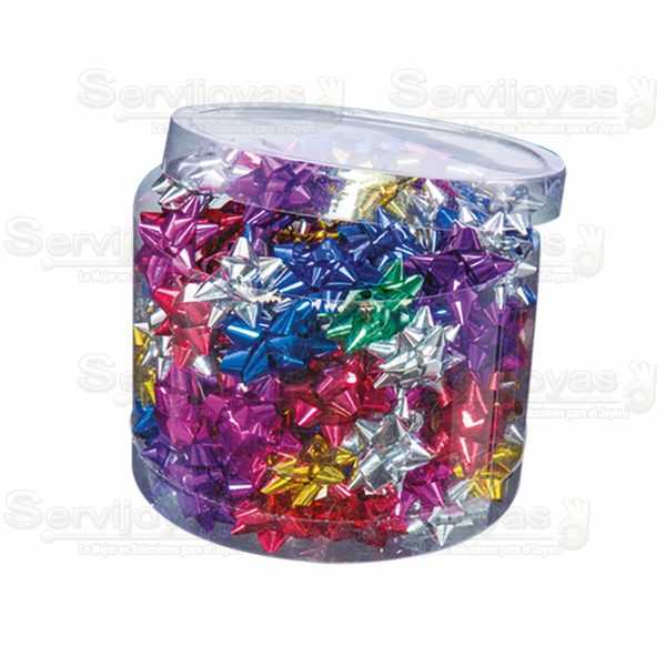 Moño Mini Metalizado 2.5cms (100 pzs) 2870