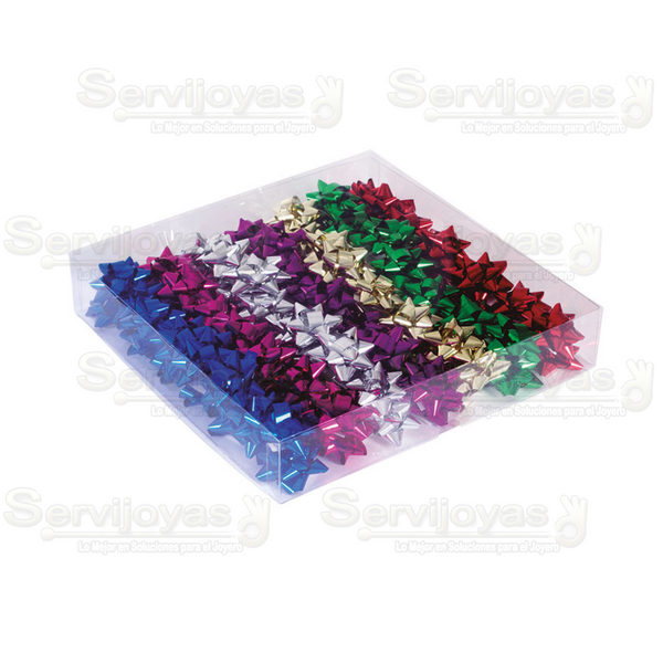 Moño Mediano Metalizado 3.5cms (100 pzs) 2872