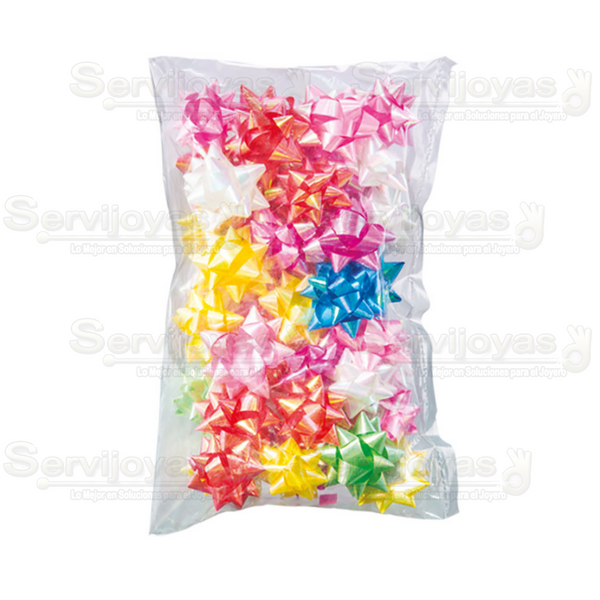 Moño Mediano Tornasol 3.5cms (50 pzs) 2873