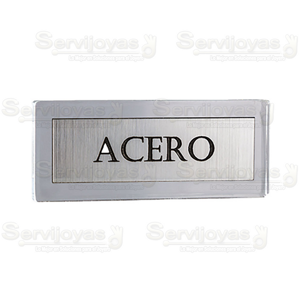 Letrero Acero 5573