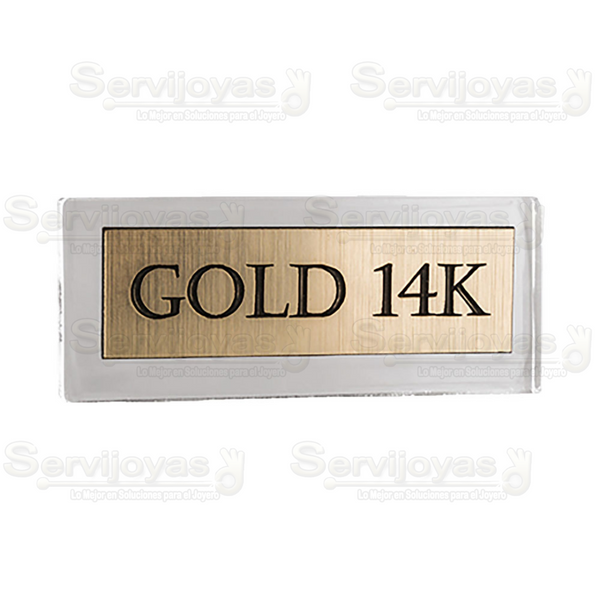Letrero Oro 14K 5565