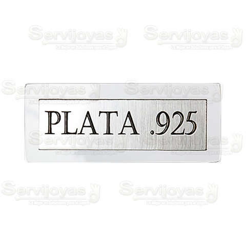 Letrero Plata 925 5566