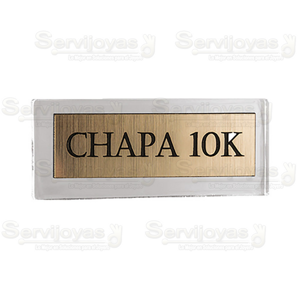 Letrero Chapa de ORO 5574