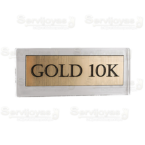 Letrero GOLD 10 K 5569