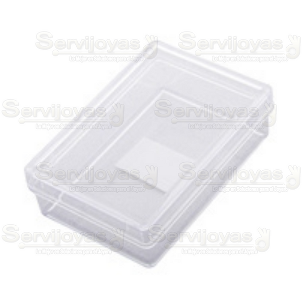 Caja Transparente Rectangular sin Esponja (10 pzas) Medidas: 4x6.5x2cm 1244