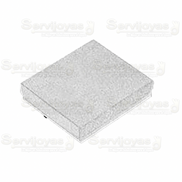 Caja Brillante Cuadrada Plata Medidas: 10x9x2.5cm 1583.SL