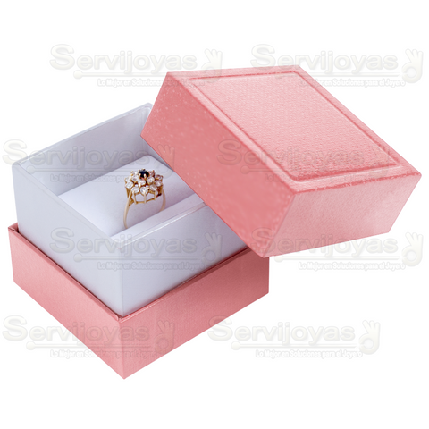 Caja Venecia Para Anillo Rosa 1831.PK