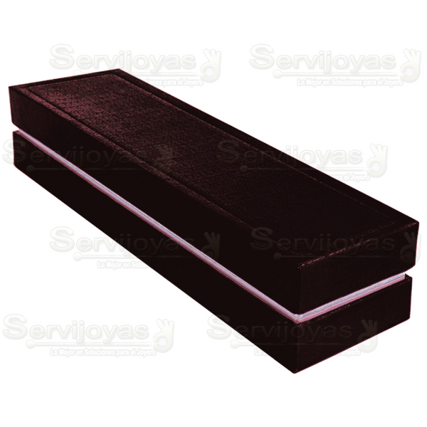 Caja Venecia Para Pulsera Negro Medidas: 24x6x4.5cm 1835.BK