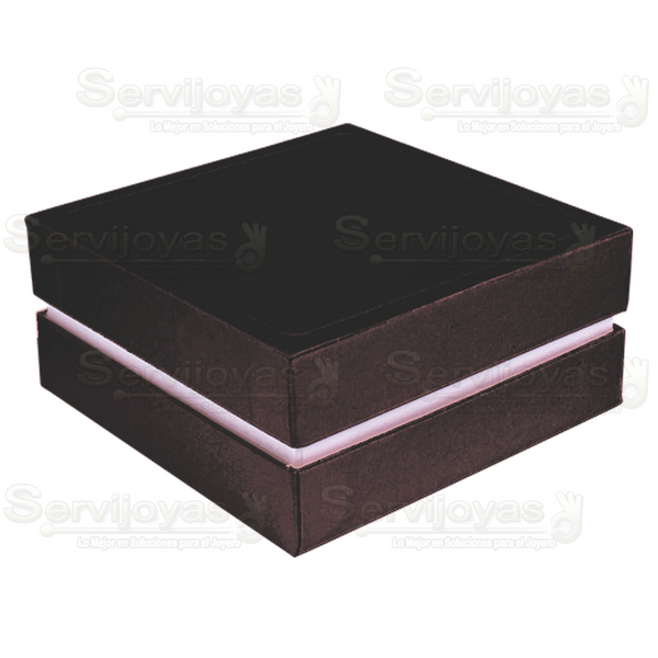 Caja Venecia Para Juego Negro Medidas: 10x10x4.5cm 1834.BK