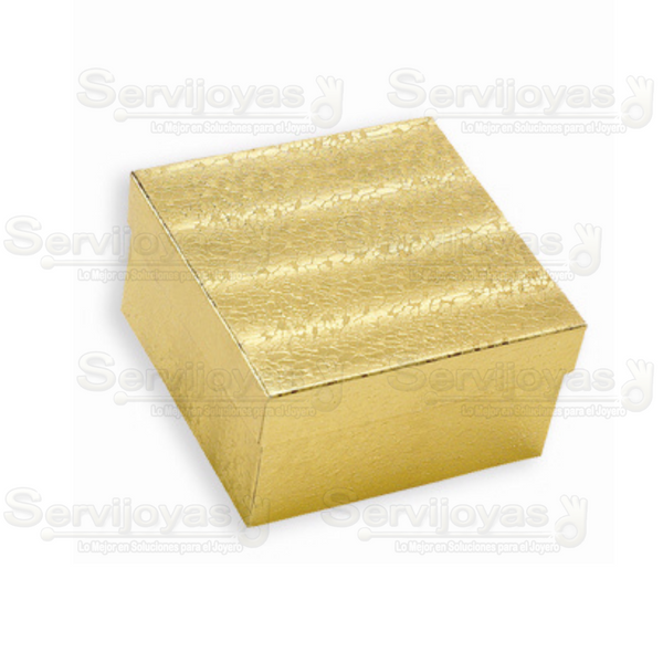 Caja Comet Cuadrada Alta Dorada Medidas: 8.8x8.8x5.4cm 1109.GD