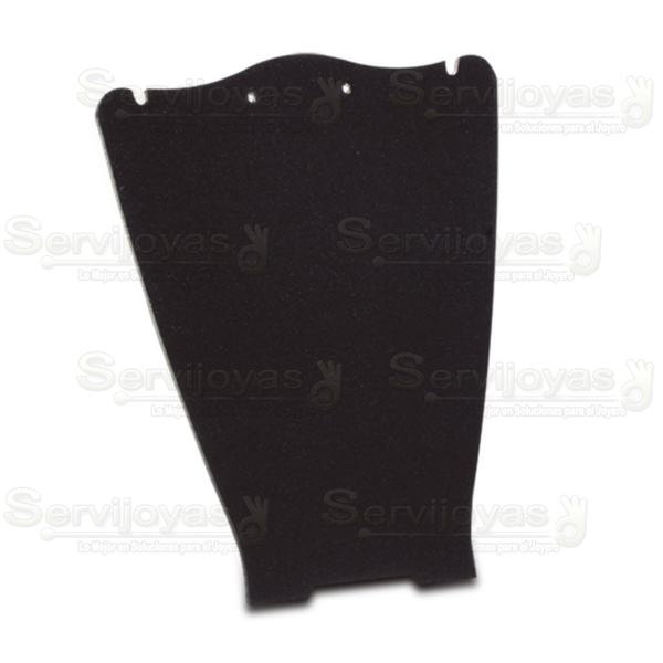 Exhibidor de Cartón con Velour Negro Cuello para Aretes y Cadena con Dije Medidas: 9.5x5.7x12cm 4837