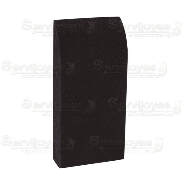 Exhibidor Velour Negro Cuello Danés Chico para Collar Medidas: 9.5x5x19cm 5080