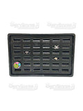 Exhibidor Nacional Vinipiel Negro Base 36 Anillos 202N