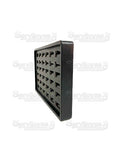 Exhibidor Nacional Vinipiel Negro Base 36 Anillos 202N