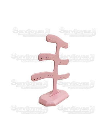 Exhibidor Vinipiel Rosa Arbolito Aretes Medidas: 21x22x7cm 205R